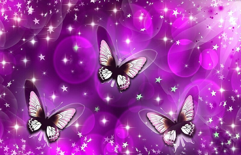 Butterflies in Purple Space