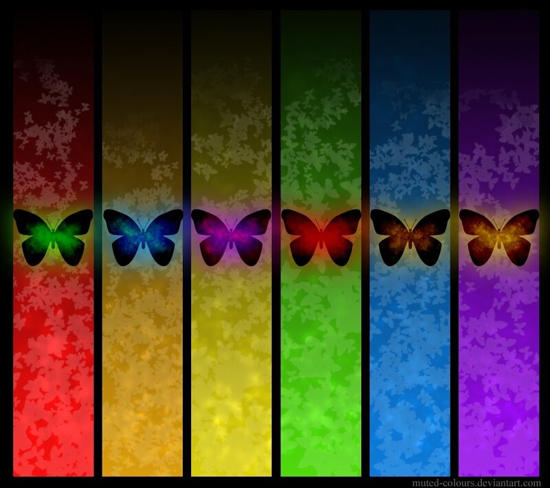 Butterflies in Rainbow Bars