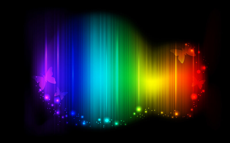 Butterflies in Rainbow Light