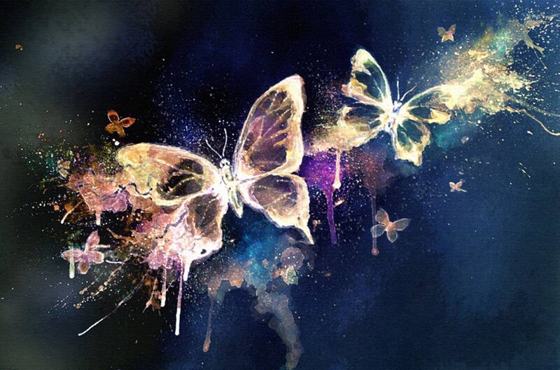 Butterflies in Space — Blue