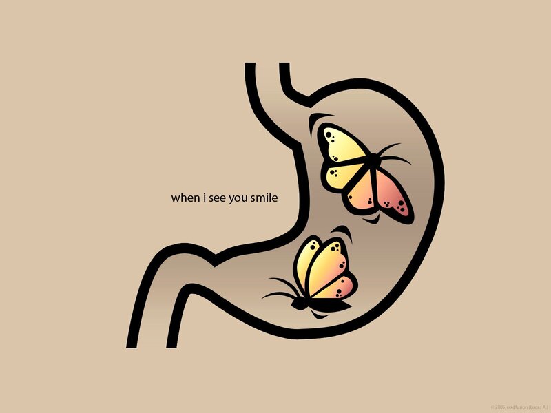butterflies in stomach