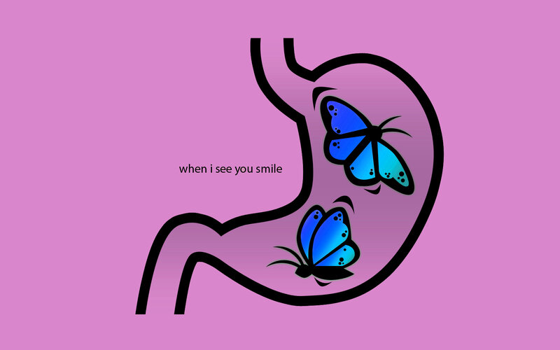 butterflies in stomach