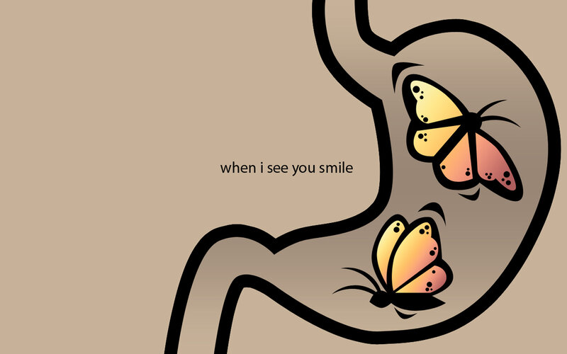 butterflies in stomach
