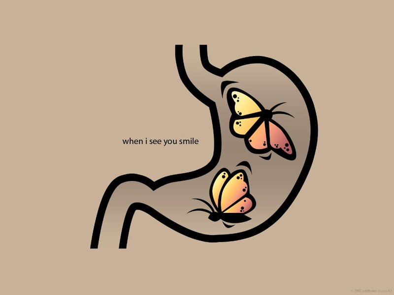 butterflies in stomach