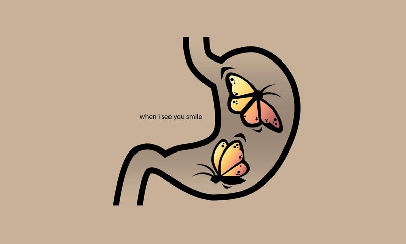 butterflies in stomach