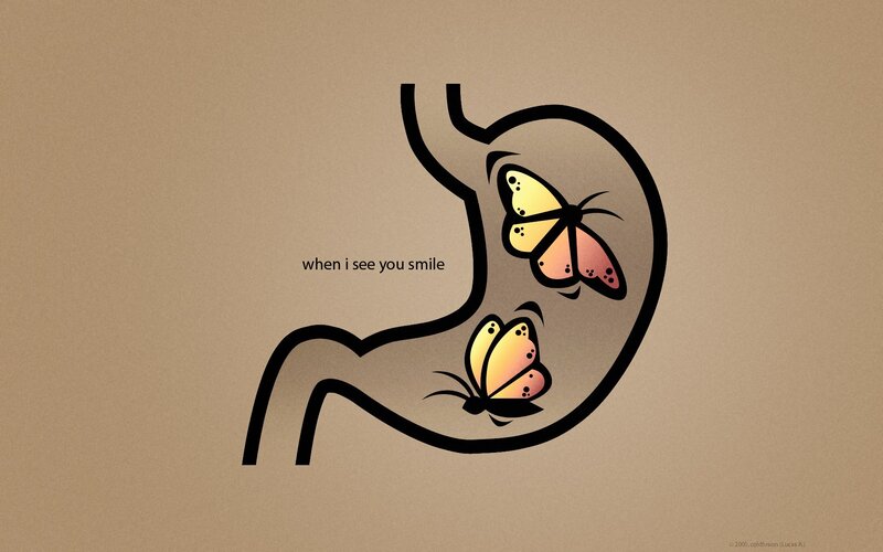butterflies in stomach