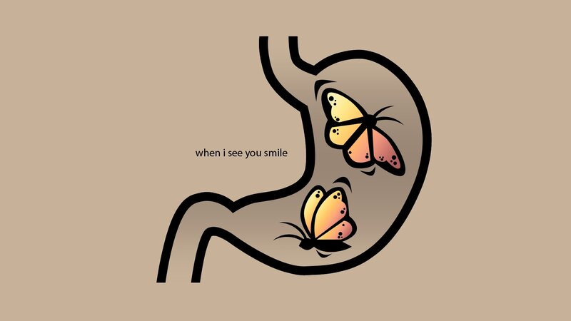 butterflies in stomach