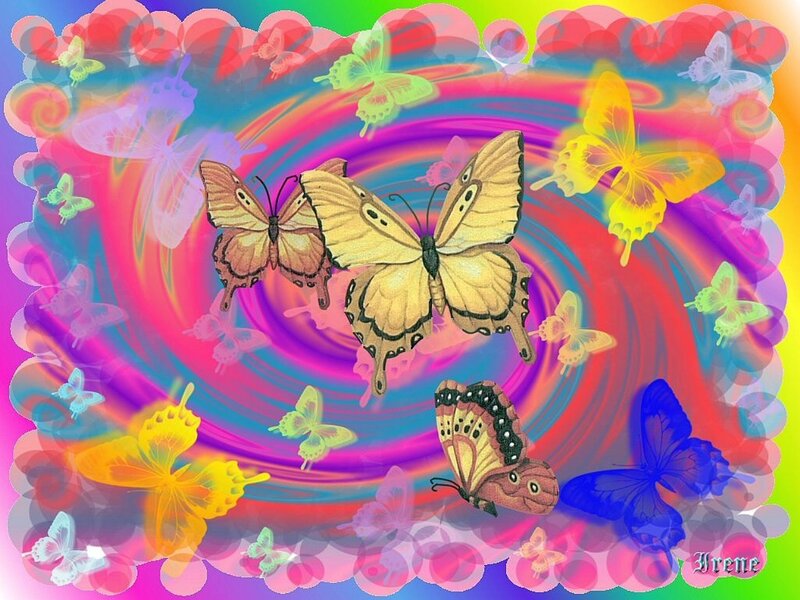 Butterflies in Swirl