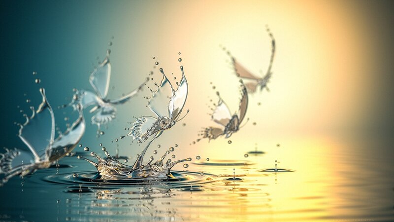 Butterflies Made of Water