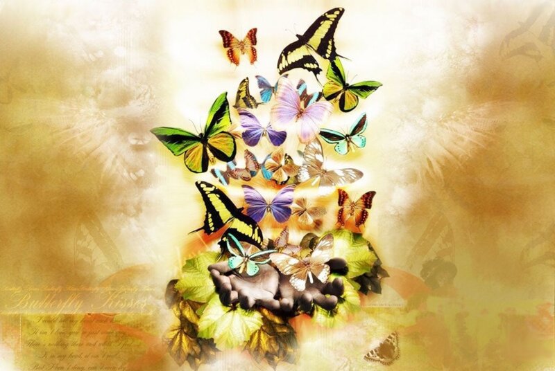 Butterflies on Hands