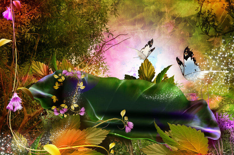 Butterflies on Leaf