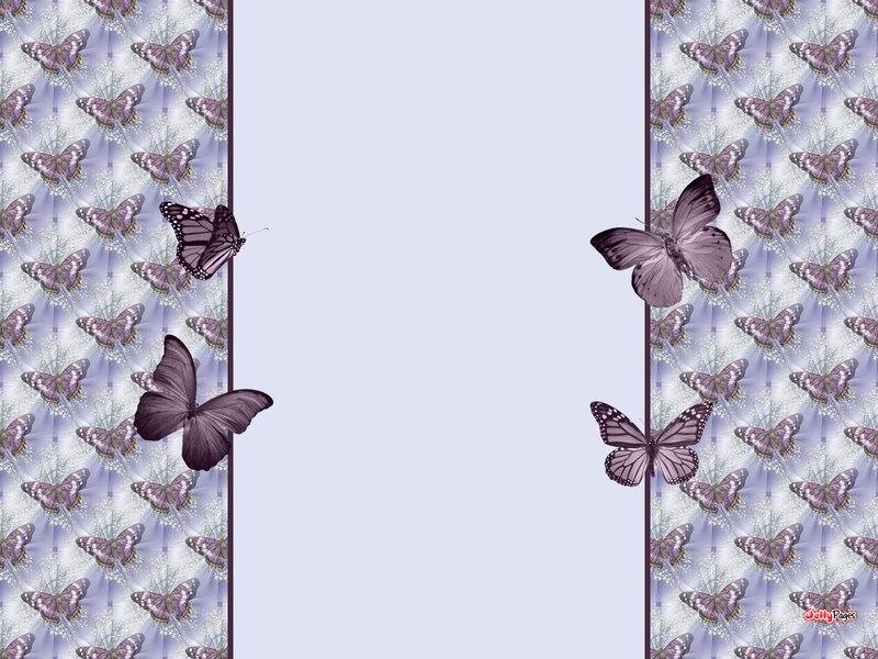 Butterflies on Patterned Background — Purple
