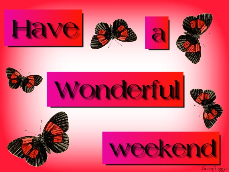 Butterflies on Red Background — Cheerful