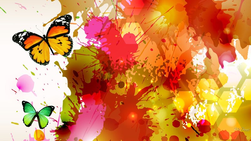 Butterflies on Splatter