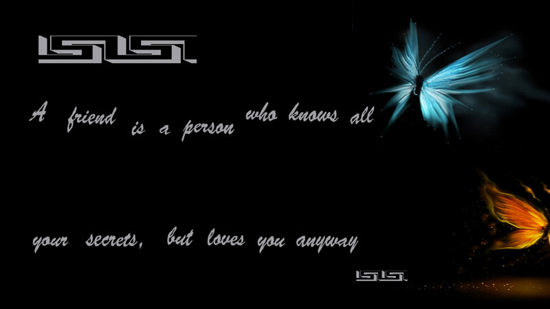 Butterflies with Text — Black