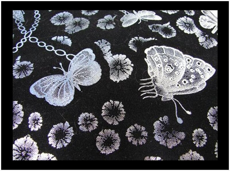 butterfly and flower pattern
