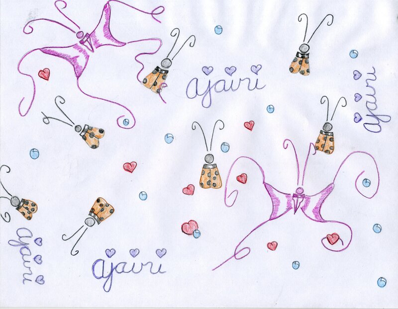 Butterfly and Ladybug Drawings