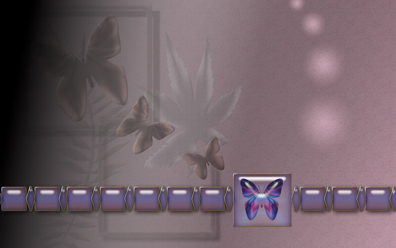 butterfly and leaf pattern
