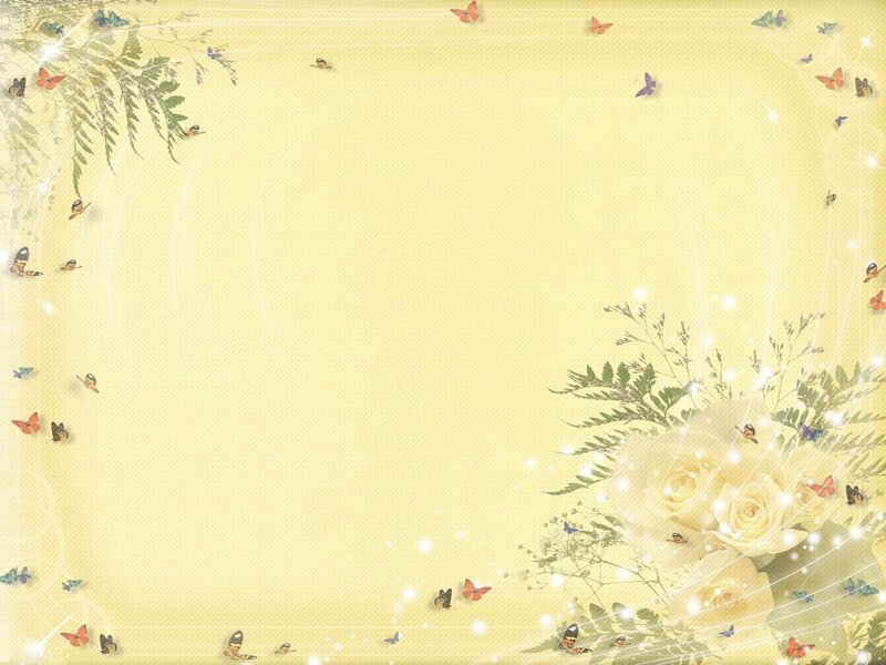 butterfly and rose background