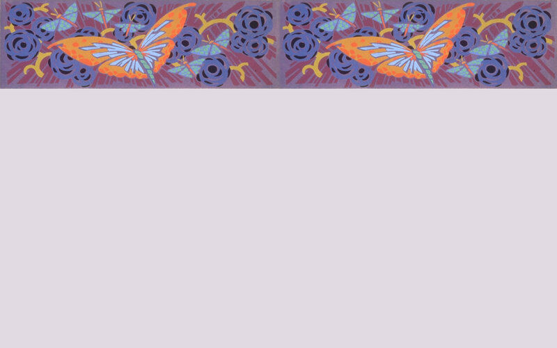 Butterfly and Rose Pattern
