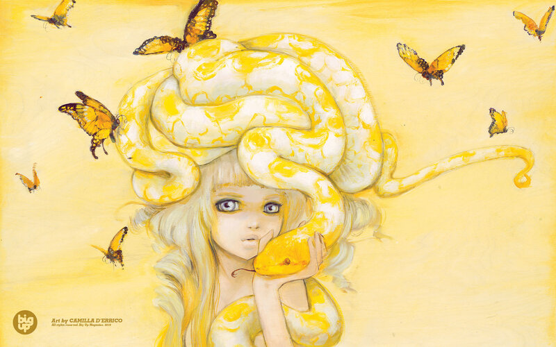 butterfly and snake girl