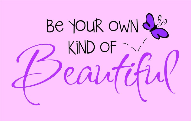 Butterfly and Text — Pink