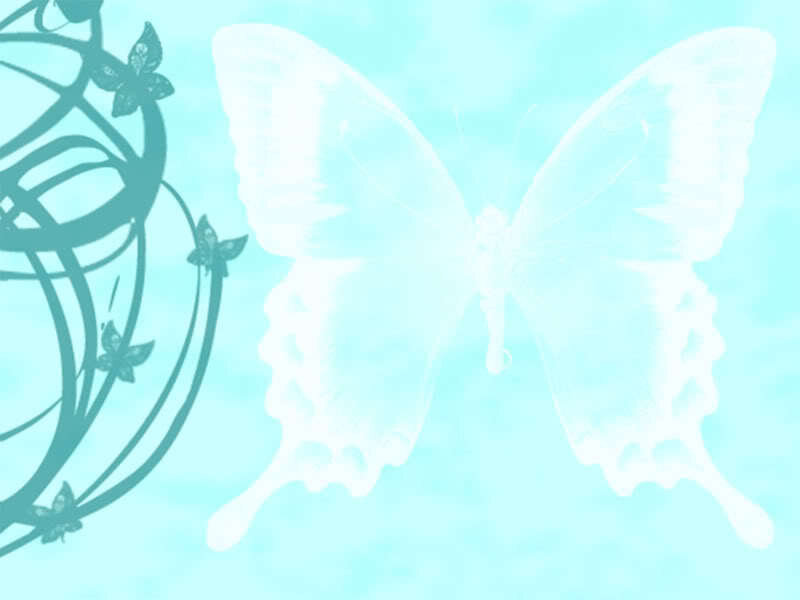 butterfly and vine design