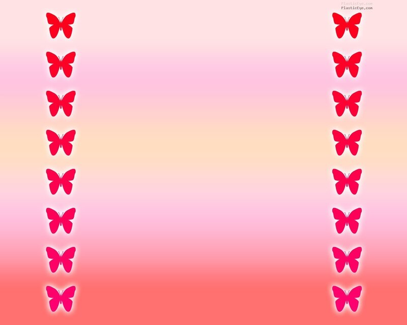 butterfly border on gradient