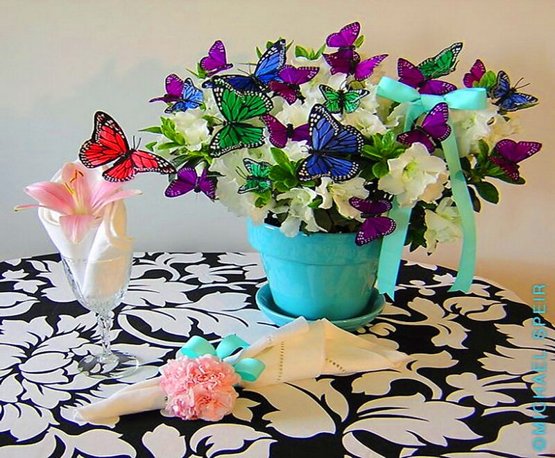 Butterfly Bouquet in Pot