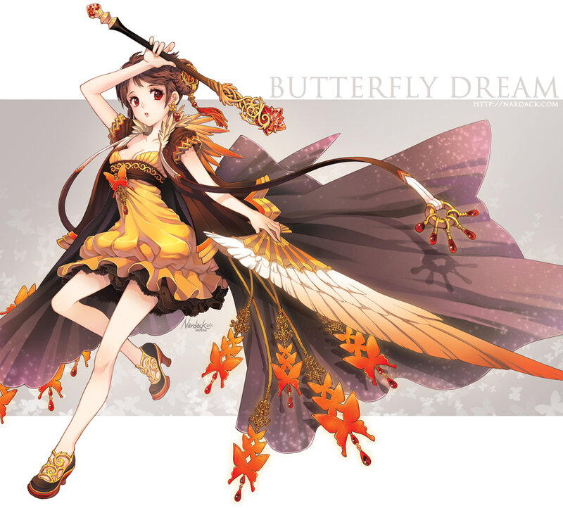 butterfly dream character art