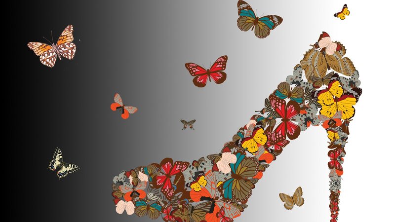 Butterfly High-heeled Shoe