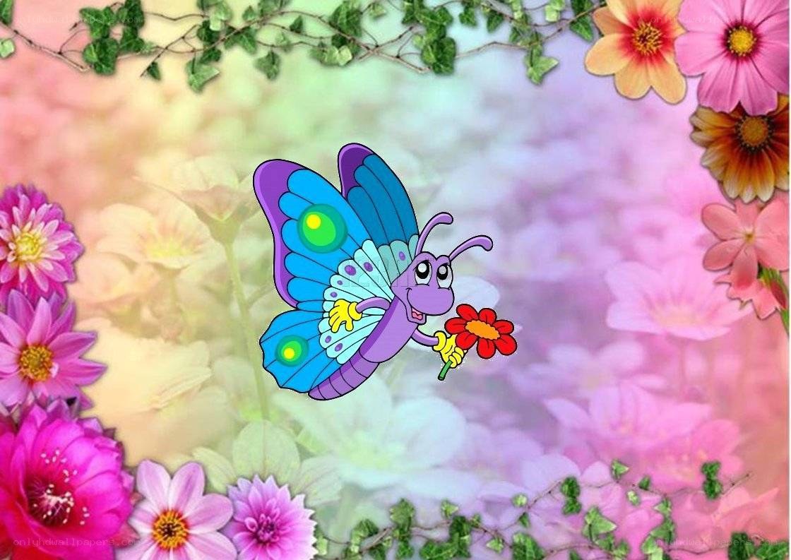 butterfly holding a flower