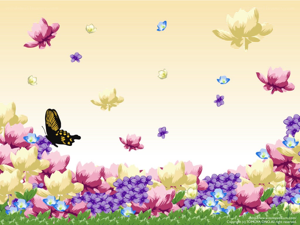 butterfly in a flower garden
