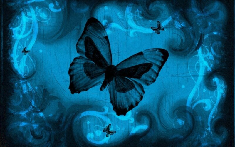 Butterfly in Blue Art