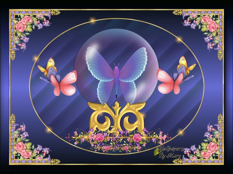 Butterfly in Crystal Ball