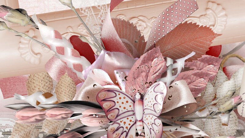 Butterfly in Floral Arrangement