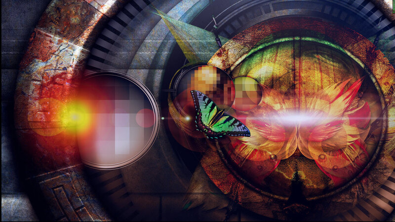 Butterfly in Mechanical Gear