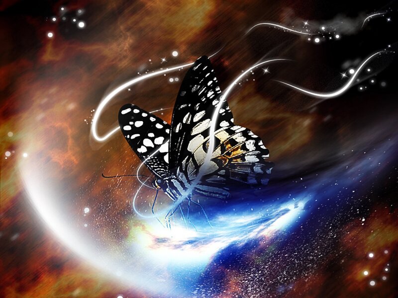 Butterfly in Space — Blue