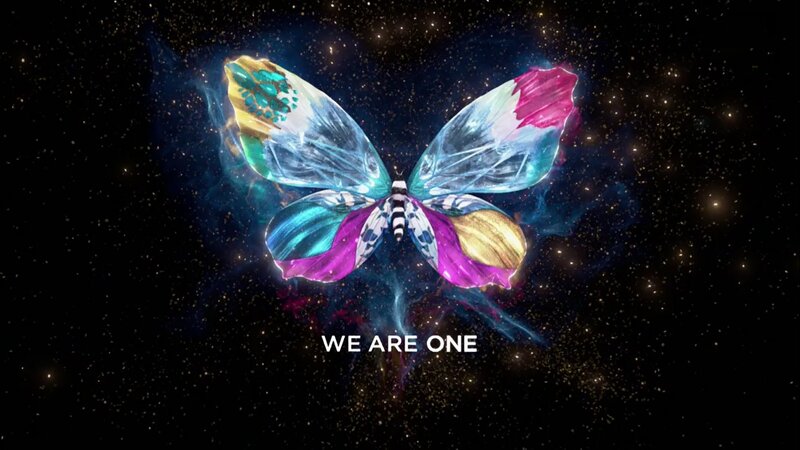 butterfly in space
