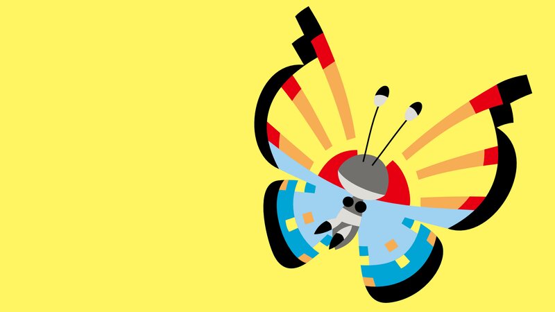 Butterfly-like Creature — Yellow, Playful