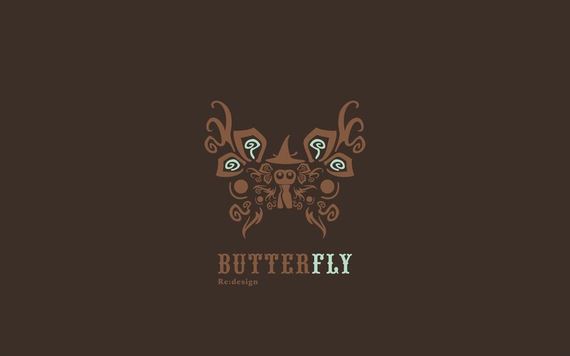 butterfly logo design