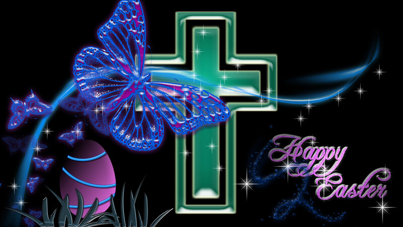 Butterfly Near Cross