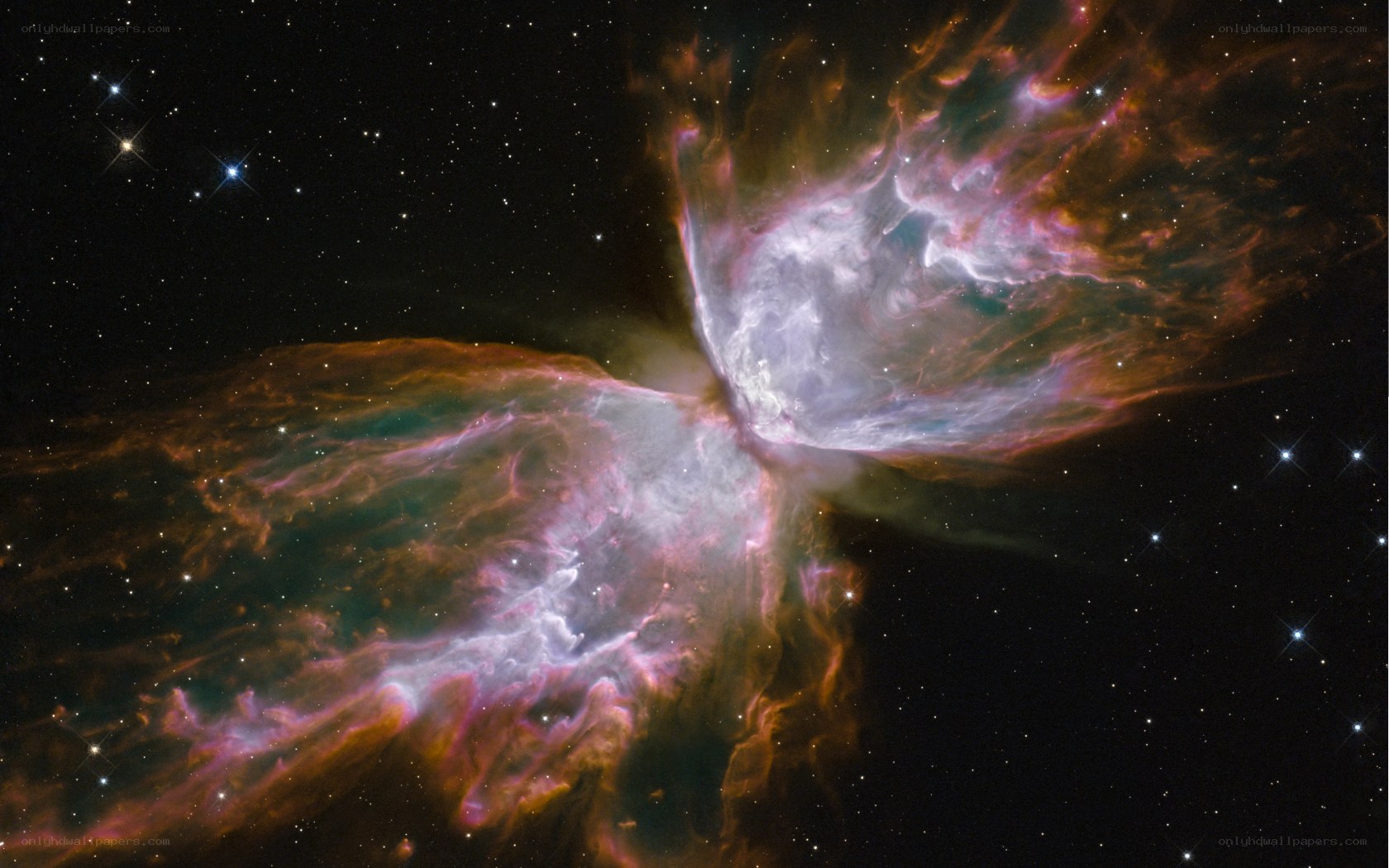 Butterfly Nebula in space