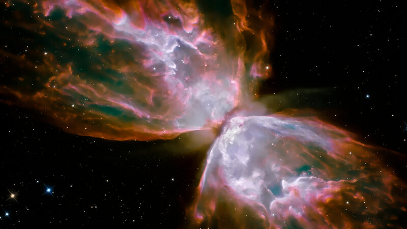 Butterfly Nebula in space