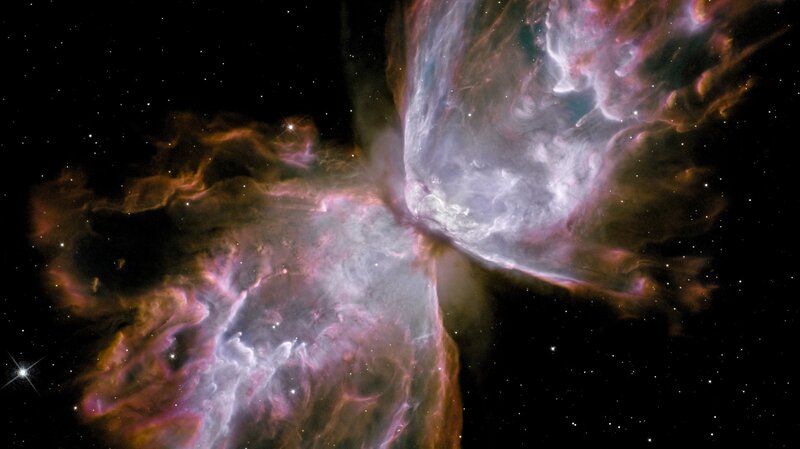 Butterfly Nebula — Purple, Cosmic, Photograph, Stars, Gas Clouds