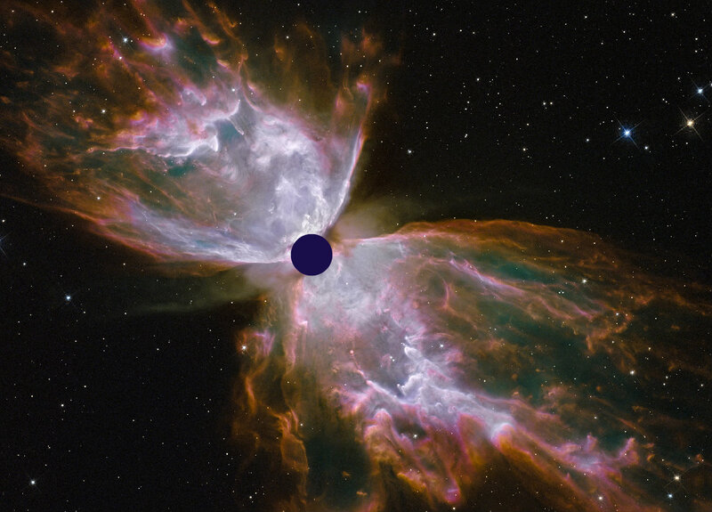 Butterfly Nebula — Purple, Cosmic