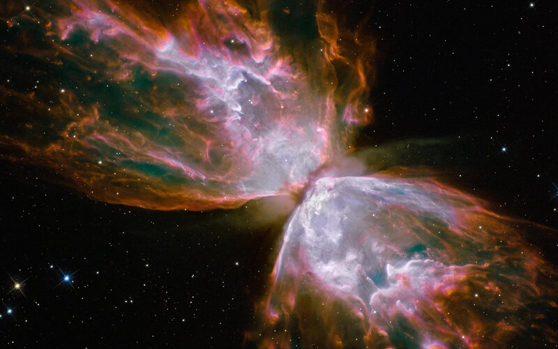 Butterfly Nebula — Purple, Dramatic