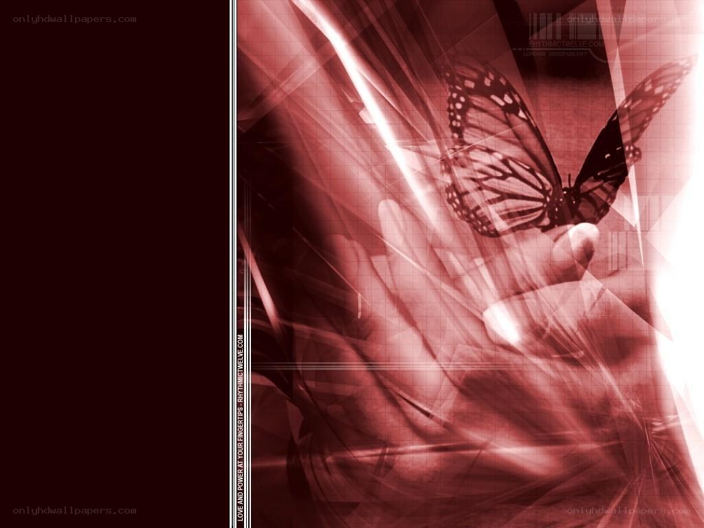butterfly on hand abstract art