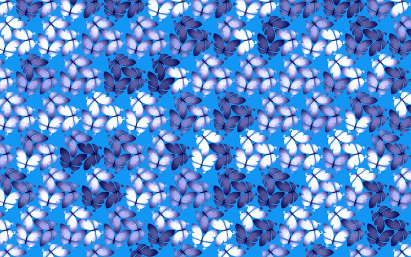 Butterfly Pattern — Blue