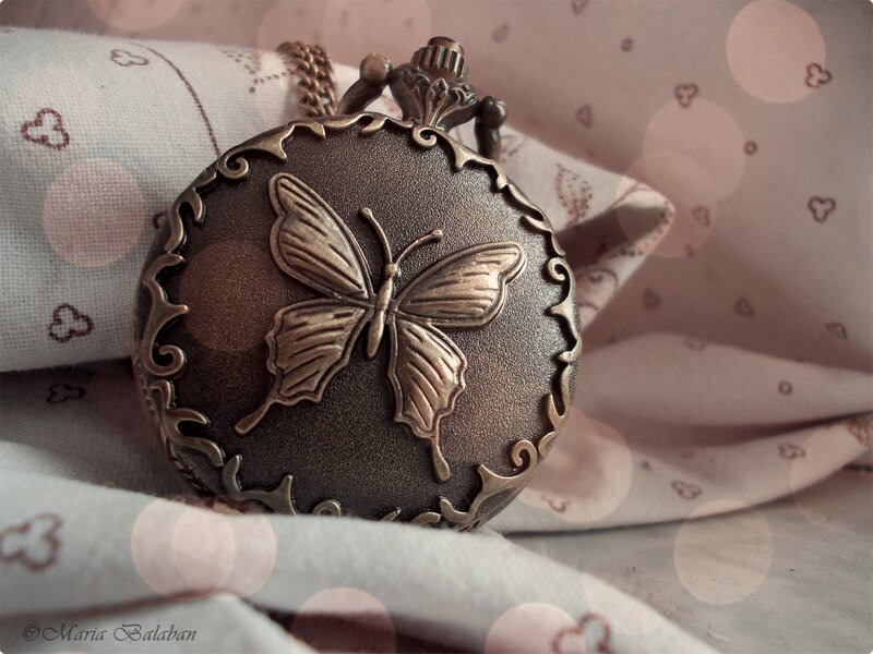 Butterfly Pocket Watch